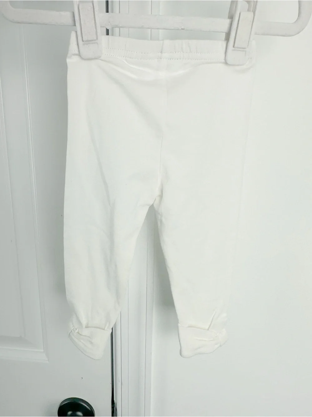 Janie and Jack white leggings 6-12m NWT